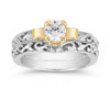 1/4 Car Art Deco Engagement Ring Set