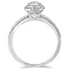 1/2 Carat Diamond Halo Ring in 14K White Gold