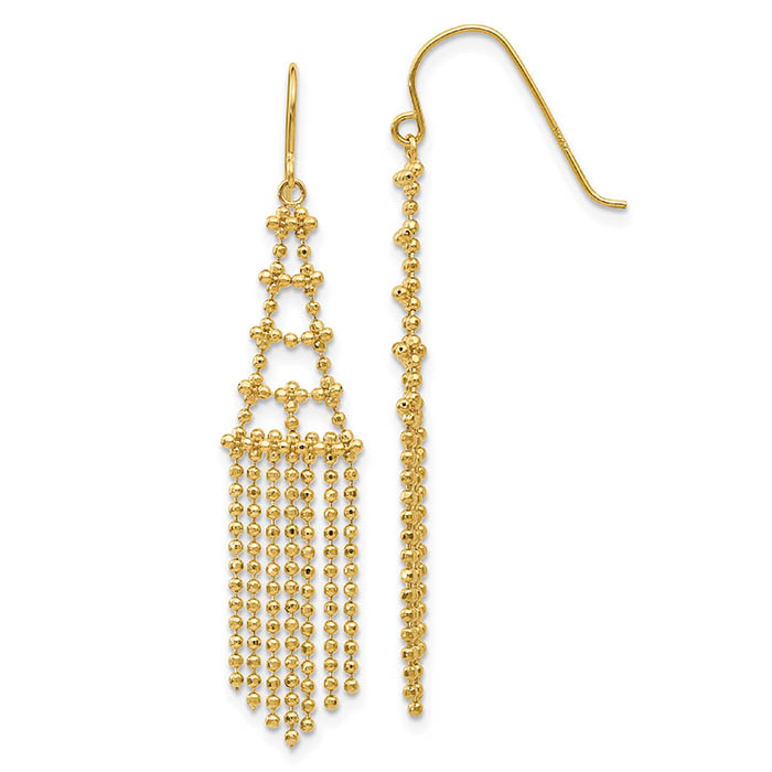 chandelier earrings 14k gold