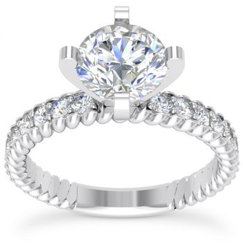 1.41 Carat Diamond Bridal Wedding Ring and Engagement Set 2