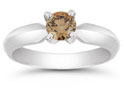 1/4 Carat Mocha Diamond Solitaire Engagement Ring