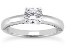 0.60 Carat Side Accented Diamond Engagement Ring