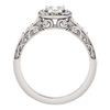 Princess-Cut Diamond Sculptured Engagement Ring