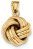 14K Gold Italian Love-Knot Pendant