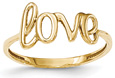14K Gold Love Ring