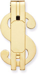 Gold Plated Dollar Sign Money Clip