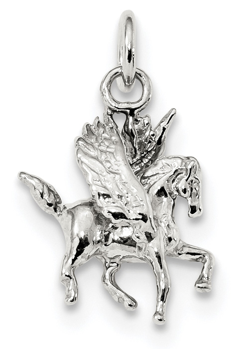 Pegasus Charm Pendant, Sterling Silver
