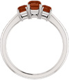 Mozambique Garnet Ring Side