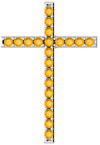 Milk and Honey Citrine Cross Pendant in Sterling Silver