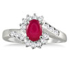 Gemstone and Diamond Flower Ring