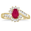 Gemstone and Diamond Flower Ring
