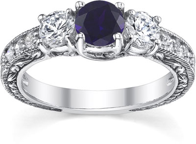 Engagement | Sapphire | Diamond | White | Gold