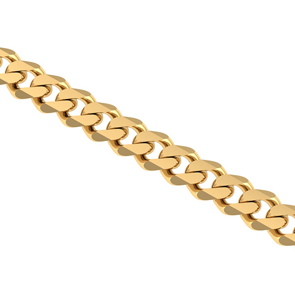LIFETIME WARRANTY 9" SQUARE 9mm Curb Link 14ct Gold GL Mens SOLID Bracelet 