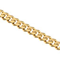 14K Solid Gold Thick Handmade Curb Bracelet (9mm) 3