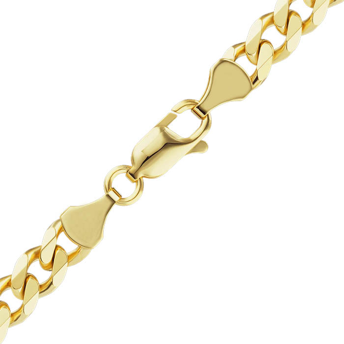 Apples of Gold Jewelry 18K Solid Gold Curb Chain Necklace