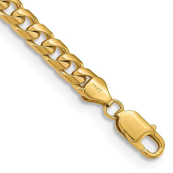 14K Solid Gold Miami Cuban Link Bracelet