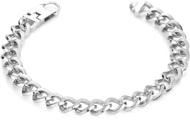 Twisted Curb Bracelet in 14K White Gold