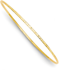 Diamond-Cut Slip-On Bangle Bracelet in 14K Gold