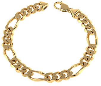 18K Gold Handmade Figaro Bracelet