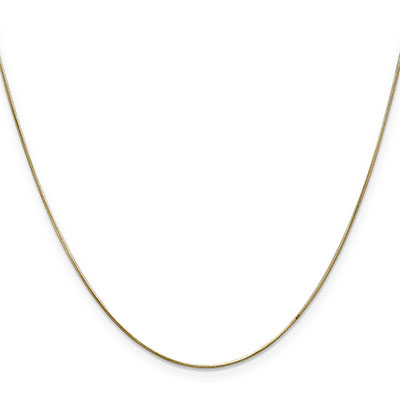 0.65mm Snake Chain Necklace 14K Solid Gold