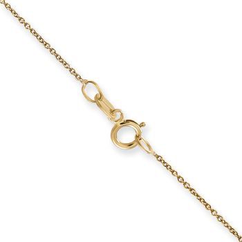 0.75mm Cable Chain Necklace in 14K Gold 3