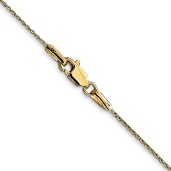 0.7mm 14K Gold Round Parisian Wheat Chain Necklace 3