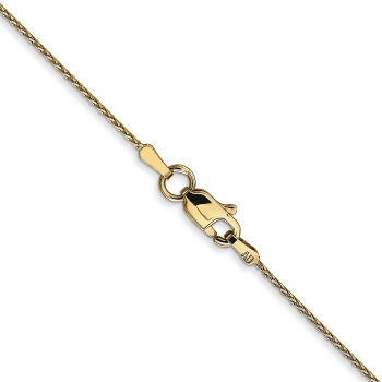 0.8mm 14K Gold Diamond-Cut Parisian Wheat Chain Necklace 3