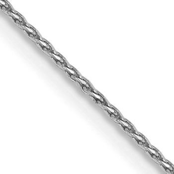 0.8mm Diamond-Cut Parisian Wheat Chain Necklace in 14K White Gold 2