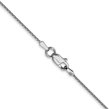 0.8mm Diamond-Cut Parisian Wheat Chain Necklace in 14K White Gold 3