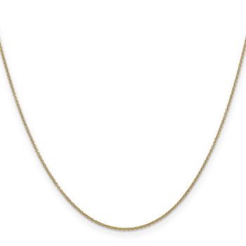 0.9mm 14K Gold Cable Chain Necklace