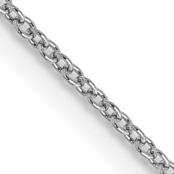 0.9mm Cable Chain Necklace in 14K White Gold 2