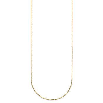 Italian 18K Gold 0.9mm Box Chain Necklace 2