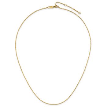 Italian 18K Gold 0.9mm Box Chain Necklace 4