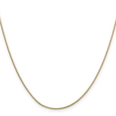 0.9mm Snake Chain Necklace 14K Solid Gold