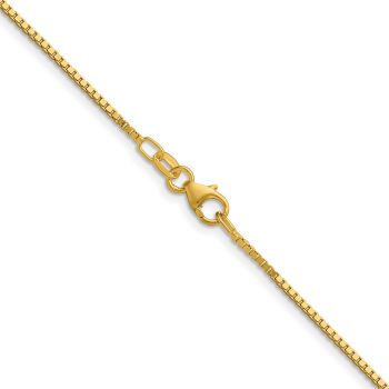 Italian 18K Gold 1.15mm Box Necklace 2
