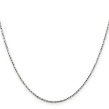 1.25mm Round Parisian Wheat Chain Necklace in 14K White Gold