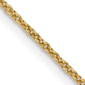 1.2mm Cable Chain Necklace in 14K Gold 2