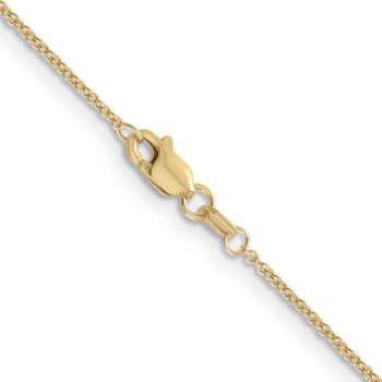 1.2mm Cable Chain Necklace in 14K Gold 3