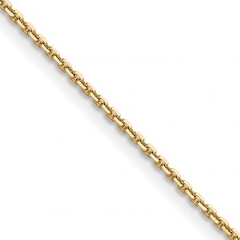 1.2mm Diamond-Cut Cable Chain Necklace in 14K Gold 2