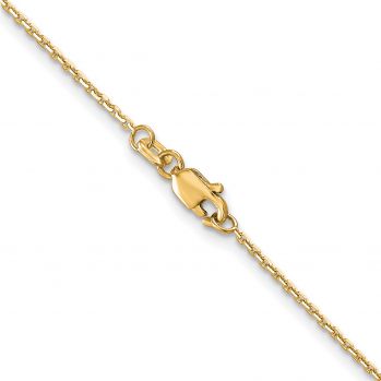 1.2mm Diamond-Cut Cable Chain Necklace in 14K Gold 3