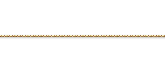 14K Gold Box Chain Necklaces for Pendants