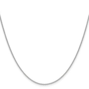 1.5mm Cable Chain Necklace in 14K White Gold