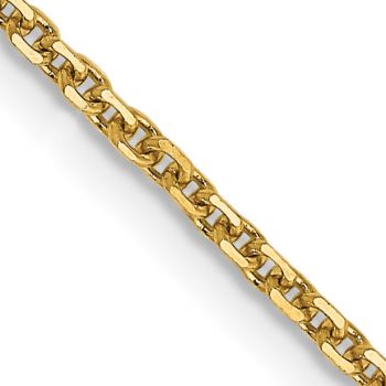 1.5mm 14K Gold Diamond-Cut Cable Chain Necklace 2