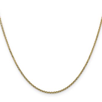 1.5mm 14K Gold Diamond-Cut Cable Chain Necklace