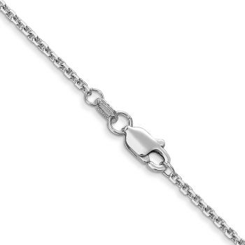 1.5mm Diamond-Cut Cable Chain Necklace in 14K White Gold 3