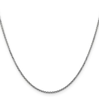 1.5mm Diamond-Cut Cable Chain Necklace in 14K White Gold