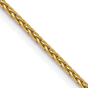 1.5mm 14K Gold Diamond-Cut Parisian Wheat Chain Necklace 2