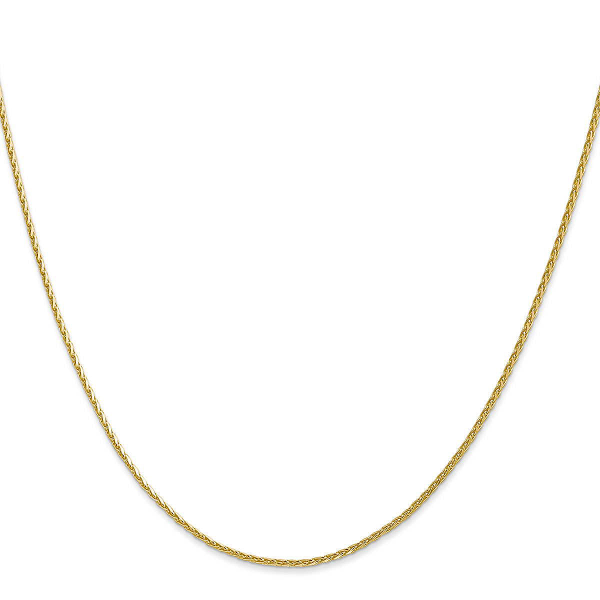 1.5mm 14K Gold Diamond-Cut Parisian Wheat Chain Necklace