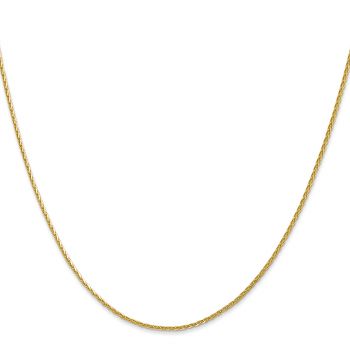 1.5mm 14K Gold Diamond-Cut Parisian Wheat Chain Necklace