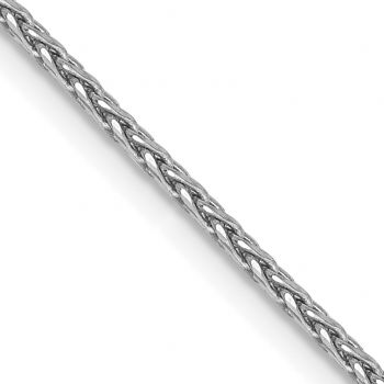 1.5mm Diamond-Cut Parisian Wheat Chain Necklace in 14K White Gold 2